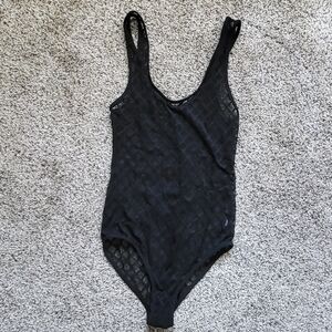 Black Sheer Bodysuit